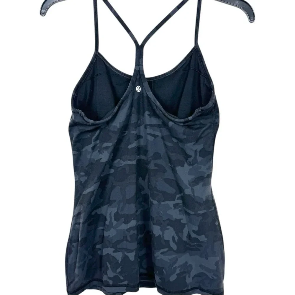 Lululemon Power Y Tank Everlux Heritage 365 Camo Deep Coal Multi 10